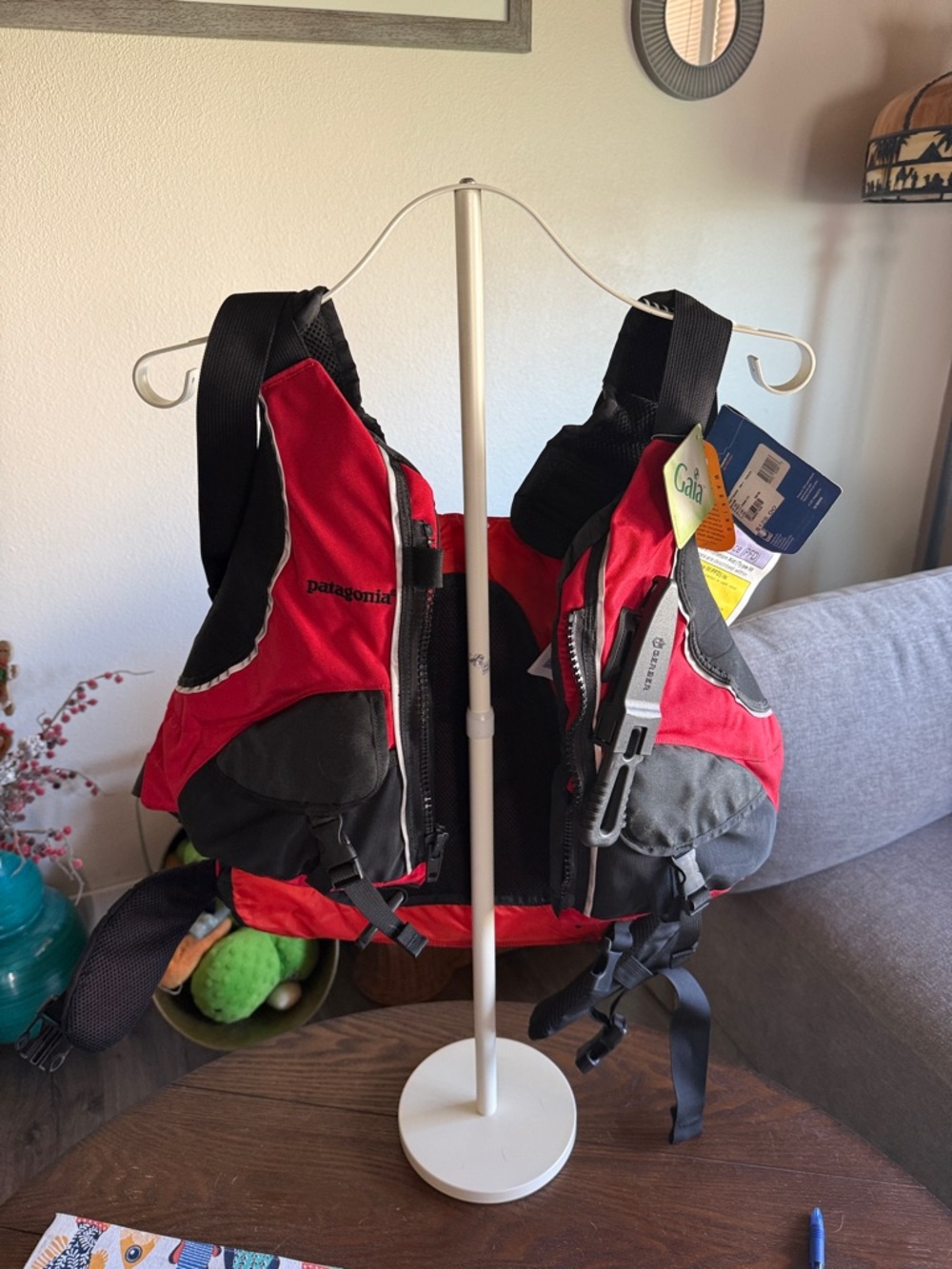 Patagonia Red and Black PFD Vest
